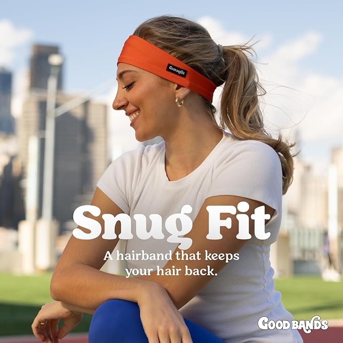 Sweatband for Men and Women - Unisex Non Slip Headband That Wicks Moisture and Eliminates Excess Sweat - Durable & Long-Lasting - Running, Sports, Gym