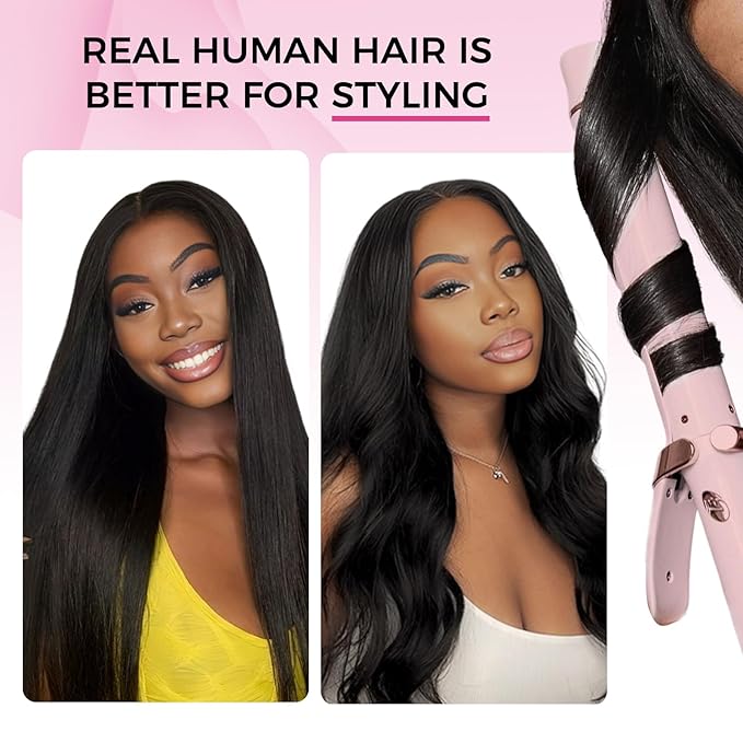 Lashey Seamless Clip in Hair Extensions Human Hair Extensions, 180g 9pcs Straight Natural Black Fuller Real Human Hair Clip in Extensions 20 Inch