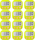 12 Pack Digital Kitchen Timers for Cooking Magnetic Timer for Cooking Loud Alarm Green