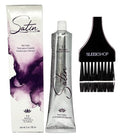Practice SIeekshop Brush + 𝐒𝐚tin Hair Color, D𝐞v𝐞𝐥o𝐩𝐥us Ultra Vivid Fashion Colors, (NEWEST 2024-2025 VERSION) ALOE VERA BASE Low Ammonia Cream Haircolor Dye (7MR - Red Mahogany Blonde)