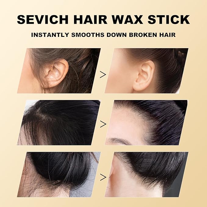 SEVICH Hair Wax Stick for Women & Kids, Hair Styling Waxes, Slick Back Hair Products, Only 90 Seconds,Hair keeps the Style 24H,75g