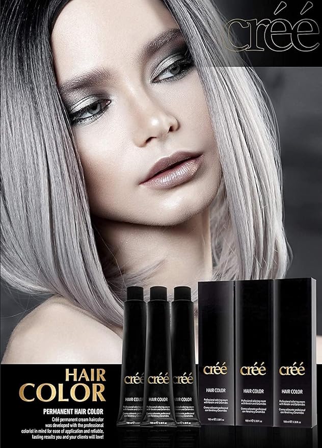 Cree Professional 3.11 - Intense Ash Dark Brown Permanent Hair Color - Long Lasting, Rich Vibrant - Gray Coverage 100ml - 3.4 fl.oz.