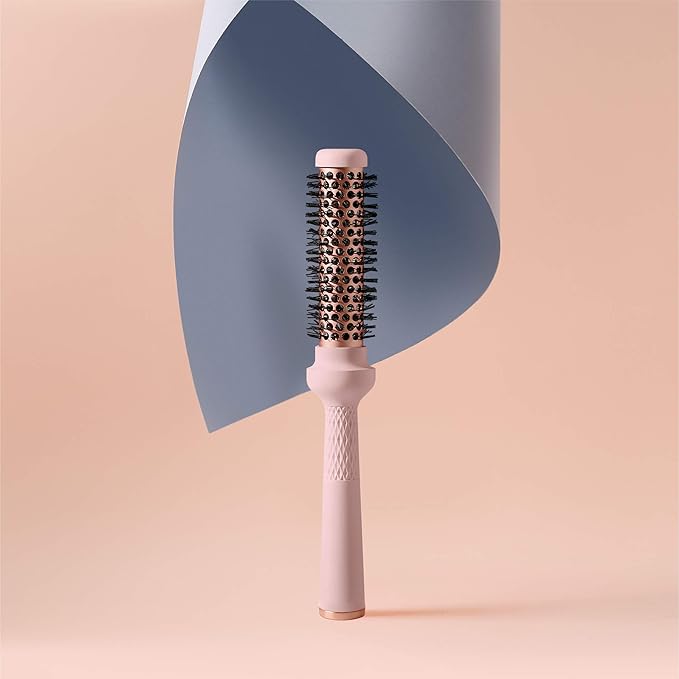 Magic Curling Round Brush (1 Inch) - Non-electronic, Self-Standing Round Brush, Great Blowout, Ceramic Coated Barrel, Quick Styling, Ionic Thermal Barrel, Volumizer, Styler