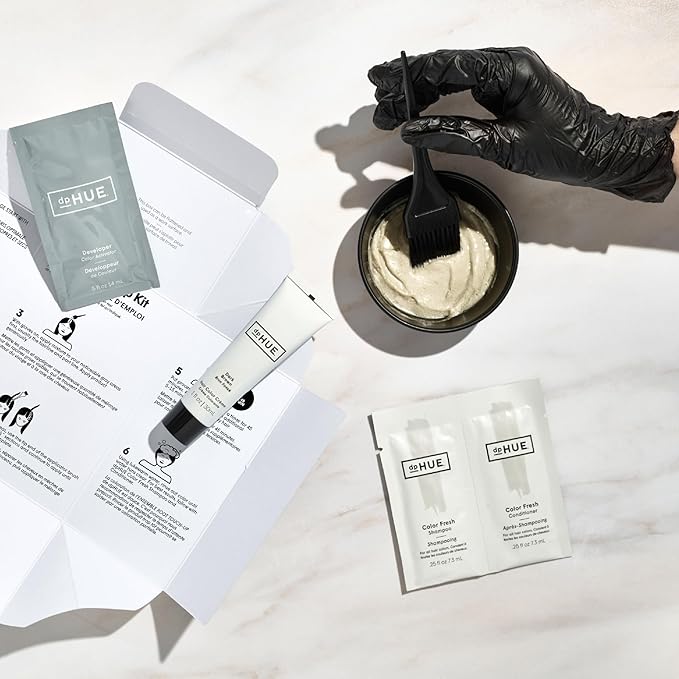 dpHUE Root Touch-Up Kit, Medium Blonde - Permanent Hair Color for Gray Coverage - Includes Two Applications - Paraben, SLS & SLES Sulfate Free - Leaping Bunny Certified