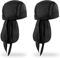 MELASA Do Rag Skull Cap Helmet Liner, Cooling Mesh Bandana Cap, Sweat Dew Rags Head Cover for Men Cycling Motorcycle Running