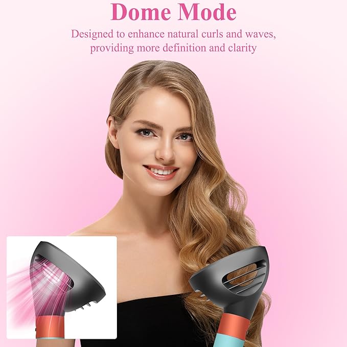 Wave Curl Diffuser for Dyson Airwrap – Dome and Diffuse Modes for Curl Wave Hair, Hair Diffuser Attachment Compatible with Airwrap Styler HS01/05