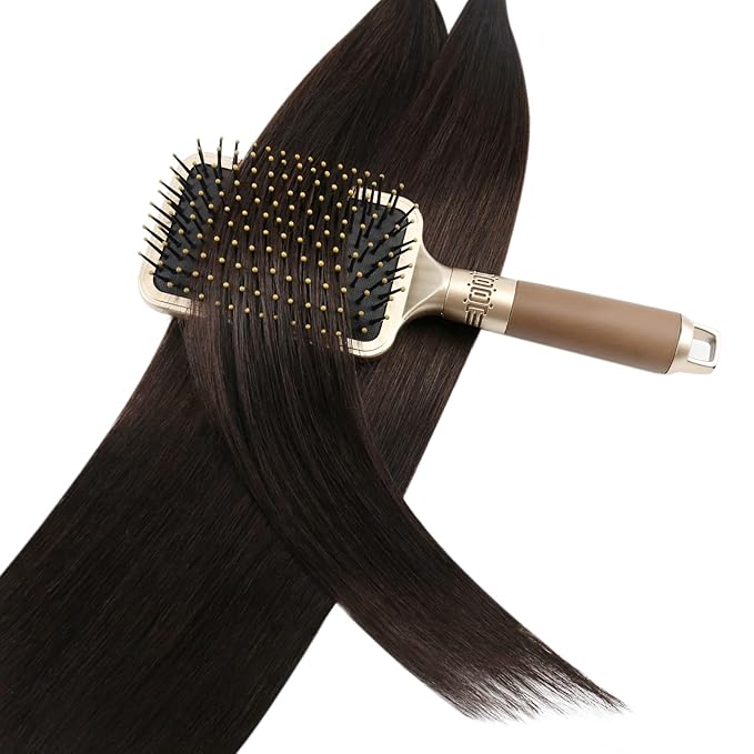 YoungSee U Tip Hair Extensions Human Hair Brown Hair Extensions Utip Human Hair Darkest Brown 14n 1G/S 50G
