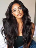 KLAIYI Wear And Go Glueless Wig Bye Bye Knots 13x4Precut Lace Front Wigs Human Hair Loose Body Wave Wig Pre Bleached Pre Everything Pre Plucked with Baby Hair 3S Ready to Wear Beginner Friendly 24Inch