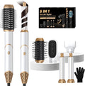 Hair Dryer Brush 5 in 1, Blow Dryer Brush Set with Air Curler Wrap Hair Styler, Negative Ionic Blow Dry Brush, Detachable Hair Tool for Curling, Volumizer,Straightener,Drying