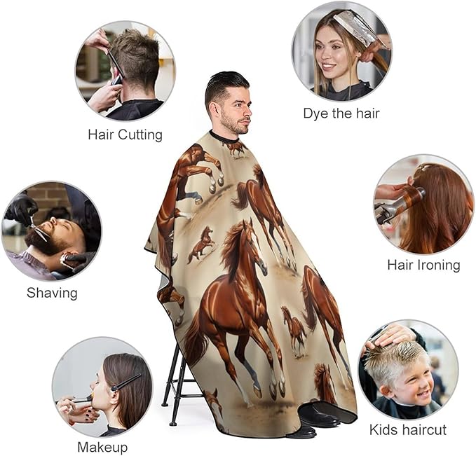 Barber Cape Waterproof Lining Anti Static Design for Salons/Home Use