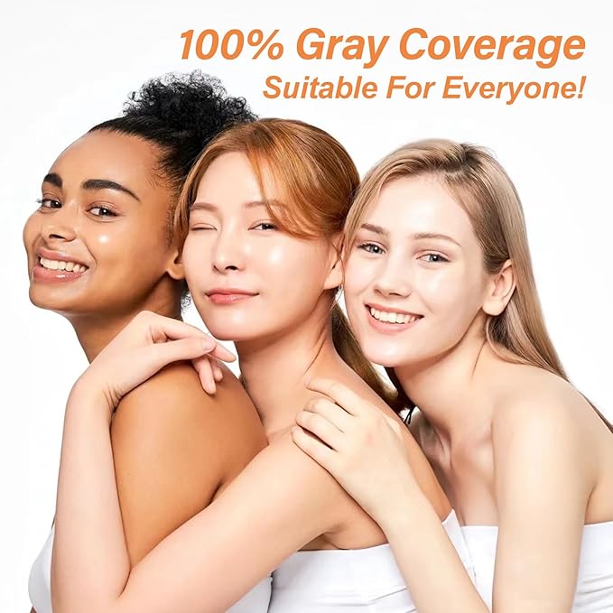 Black Hair Dye Shampoo 3 in 1 for Men Women, Hair Color for 100% Gray Coverage, Shampoo Para Canas for All Hair Types 16.9 Fl Oz (Black)