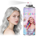 White Temporary Hair Color Spray - Washable & Non-Sticky Hair Dye for Halloween, Cosplay, Parties-Safe for Kids, Women & Men - Quick-Drying & Easy to Wash Out(120ml)
