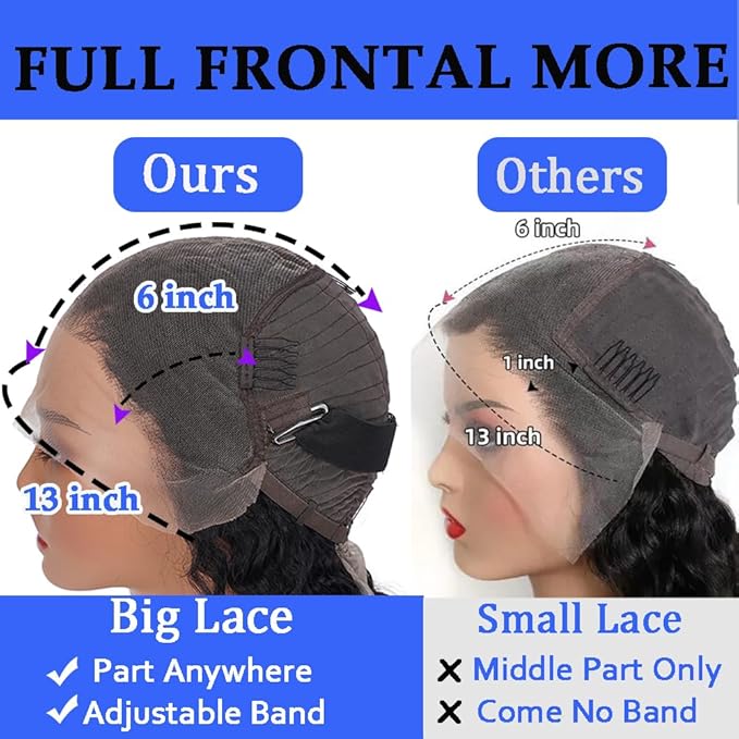 26 Inch Deep Wave Lace Front Wigs Human Hair Pre Plucked 13x6 HD Transparent Lace Frontal Wigs Human Hair 200 Density Deep Curly Glueless Wigs Human Hair For Women