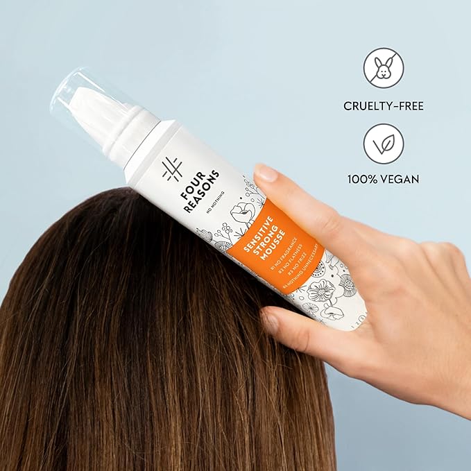 No nothing Very Sensitive Strong Hair Mousse - Volumizing, Hypoallergenic, Fragrance, Paraben & Alcohol Free, Unscented, Gluten & Soy Free - 6.8 oz (New Packaging)