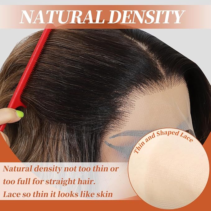 13x4 Synthetic Lace Front Wigs Pre Plucked Honey Blonde with Black 26 Inch Long Wavy 100% Futura Premium 13x4 HD Lace Wigs For Black Women Ready to Wear Daily Party Use
