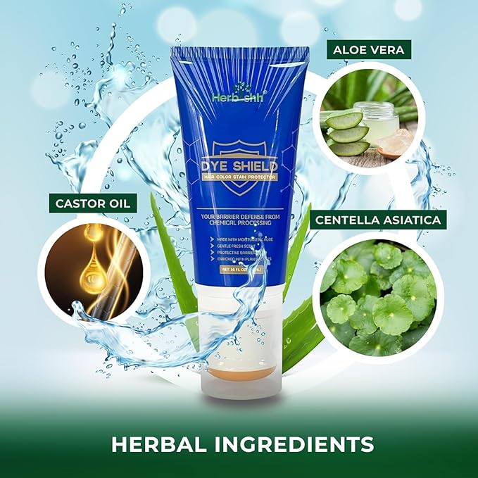 Herbishh Chestnut Brown 3 in 1 Hair Dye Shampoo 400 ML PPD Free + Hair Color Stain Protector – Dye Shield or Defender for Skin