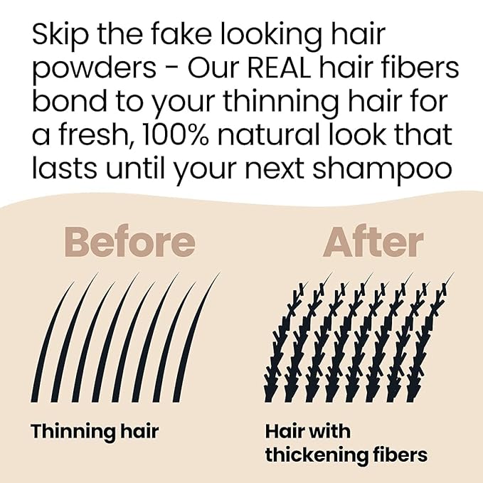 HAIR ILLUSION - 100% Natural Human Hair Fibers *Not Synthetic* For Men & Women, Premium Hair Building Formulation, Large 38g Bottle (brown)