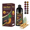 Silver Hair Dye Shampoo 3 in 1, Instant Natural Hair Color Shampoo Hair Dye for Women & Men Silver Gray, Root Touch Up & Easy To Use & Lasts 3-4 Weeks & All Hair Types, 16.9 fl.oz