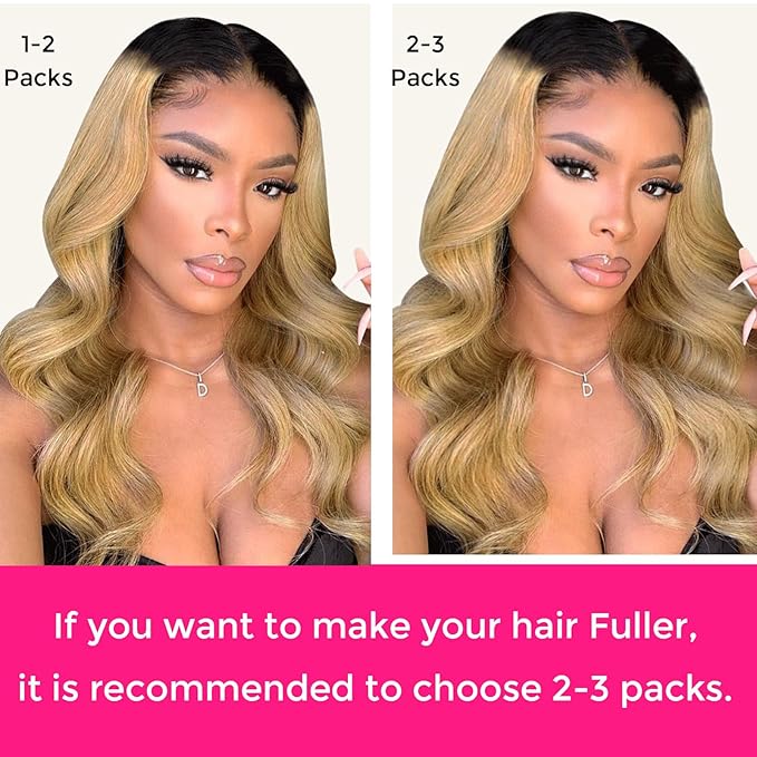 Lashey Seamless Hair Extensions Real Human Hair 110g 7pcs Body Wave 18 Inch Clip in Hair Extensions Human Hair Ombre Natural Black to Honey Blonde Hair Extension with PU Weft Invisi Edge
