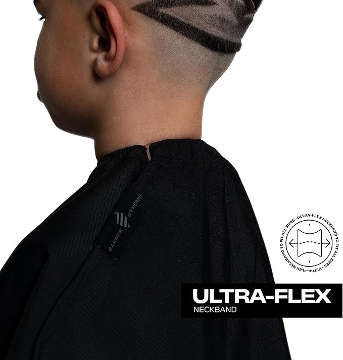 Barber Strong The Barber Cape Haircut Cover for Men, Hair Repelling and Static-Reducing Material, Water Resistant Fabric
