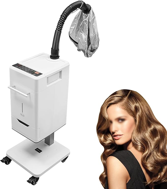 Professional Hair Steamer, 110V 500W Vertical Nano Anion Hair Color Processor Stand Hair Care Hair Repair Salon Spa Equipment or Hydration, Dry Hair Treatment-Heated Steamer for Spa, Home Use 32-140℉