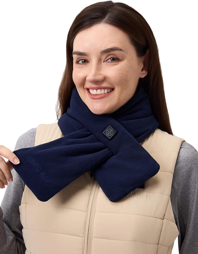 ORORO Heated Scarf, Up to 12 Hours of Warmth, Heated Neck Warmer with Rechargeable Battery