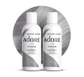 Adore Semi Permanent Hair Color (155 Titanium) | Vegan & Cruelty-Free Gray Hair Dye | No Ammonia, No Peroxide, No Alcohol | 4 Fl Oz Each (Pack of 2)