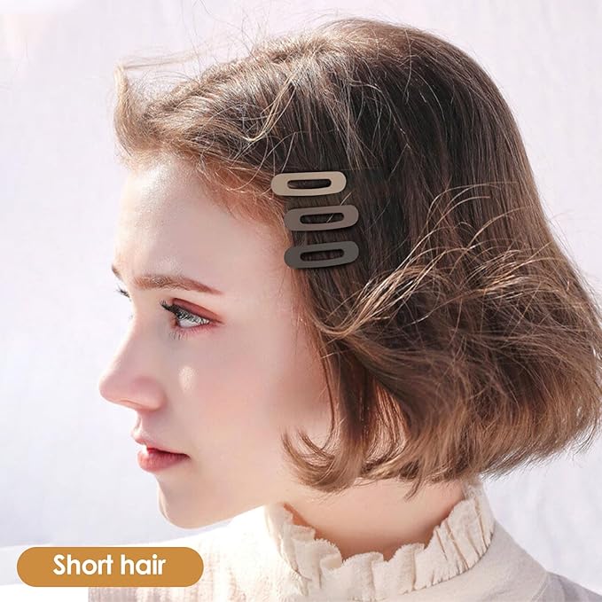 Small Flat Hair Clips for Women Lay Down Clips for Thin Hair Accessories 2.16 Inch 8pack