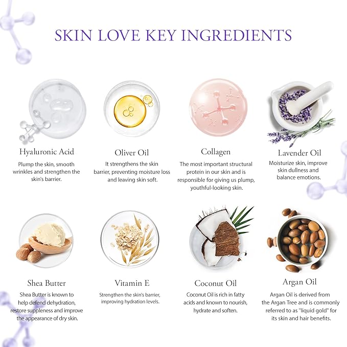 Skin Care Set for Women, 28Pcs Skin Care Kit includes Face Cream, Essential Oil, Scented Candle, Lavender Scented, Spa Birthday Gifts for Women, Mother's Day Gift