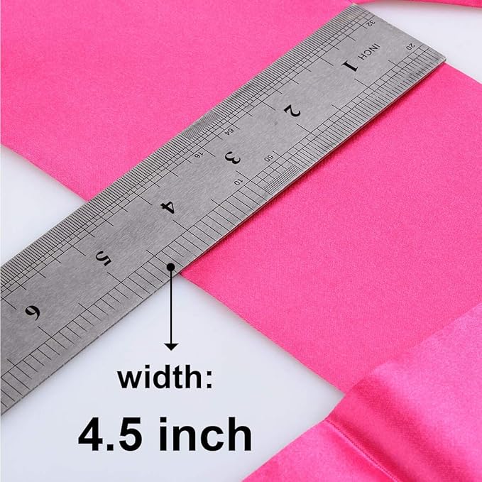 XTREND Women's Satin Edge Scarves for Hair Laying Scarf for Lace Wig Non Slip Wrap Wigs Grip Band for Yoga, Makeup, Facial, Sport, Satin Scarf for Natural Hair (1 pc, Pink#)