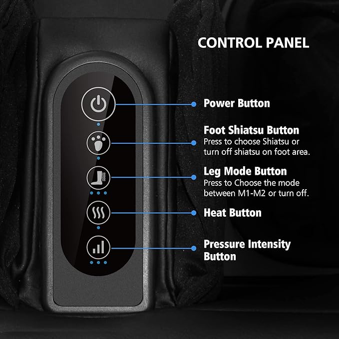 COMFIER 2 in 1 Foot Massager Machine,Shiatsu Foot and Calf Massager with Heat,Kneading,Vibration,Compression Massagers for Feet,Ankle,Leg,Tired Muscles & Plantar Fasciitis,Christmas Gift for Men Women