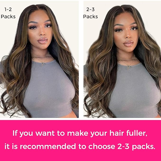 Lashey Seamless Clip in Hair Extensions Human Hair 150g 9pcs 22 Inch Body Wave Natural Black Mixed Chestnut Brown Clip in Hair Extensions for Women