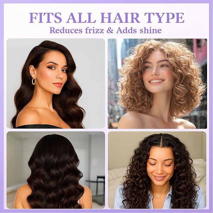 Curl Defining Brush, Vented Curly Hair Brush for Effortlessly Detangling Shaping and Styling, Candy Brush for Wet or Dry Hair Types for Women and Girl, Defining with Side Gear, Reduces Frizz (Purple)