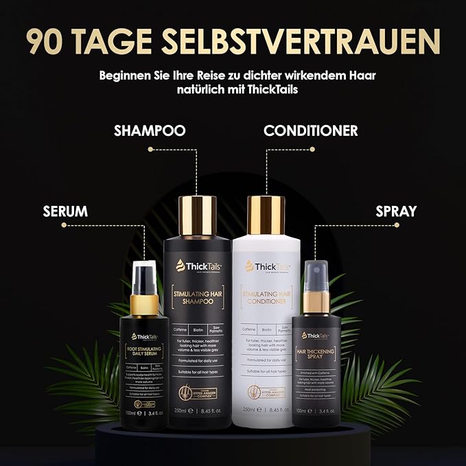 ThickTails Hair Thickening Spray for Women & Men, Instant Volume & Fuller Looking Hair for Fine or Thinning Hair, Root Lift Volumizing Pre-Styler, Lightweight No Residue Formula, 3.4 fl oz