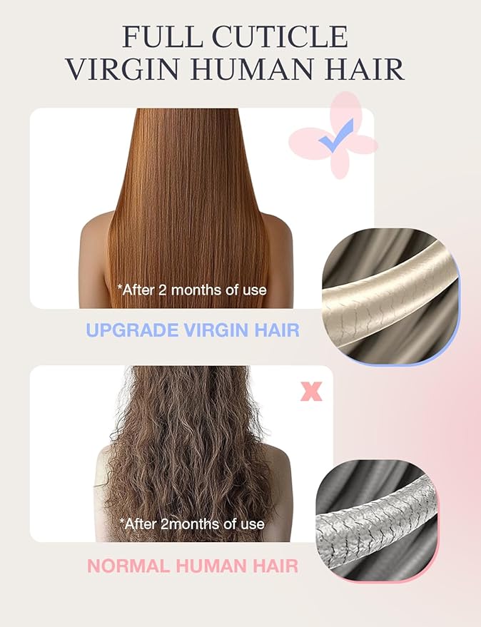 DOORES Invisi Edge Tape in Hair Extensions Human Hair, Light Brown Highlighted Medium Blonde 10 Injection Tape-ins with 10 Injection Tape-ins 50g 14 Inch, Virgin Tape in Extensions