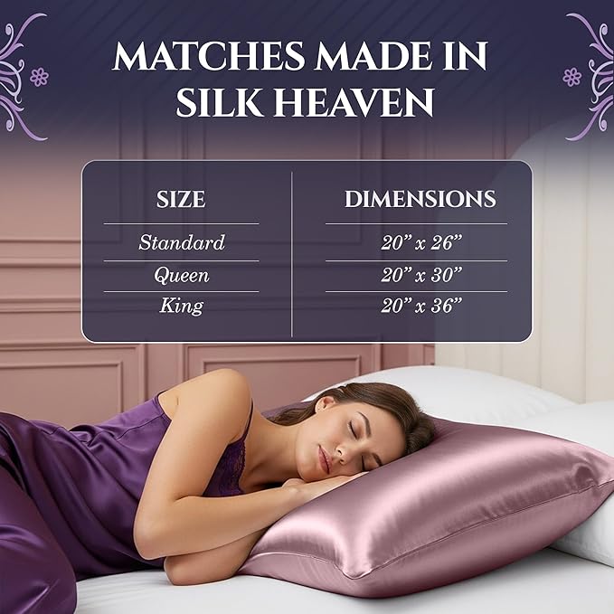 DECOLURE 100% Pure Mulberry Silk Pillow Case Standard Size – Highest Grade 30 Momme 6A+, Luxuriously Soft & Cooling Silk Pillowcase for Hair & Skin, Hypoallergenic, Breathable, Hidden Zipper (Coral)