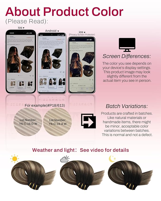 Moresoo Balayage Hair Extensions Clip in Human Hair Highlight Clip in Extensions Remy Human Hair Ombre Off Black Fading to Brown Mixed Golden 5pcs 80g 12Inch