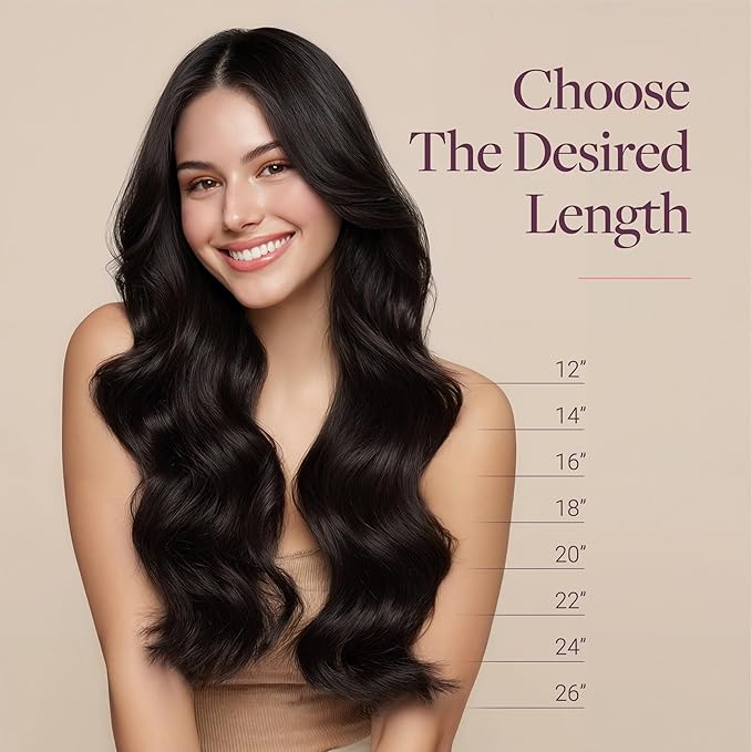 GOO GOO Clip in Hair Extensions Real Human Hair, Remy Human Hair Extensions Clip ins for Women, Natural Human Hair, 16inch 120g 7 Pcs, #1G Blue Black