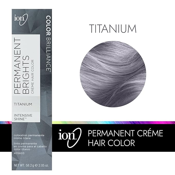 Ion Permanent Brights Creme Hair Color Titanium Titanium