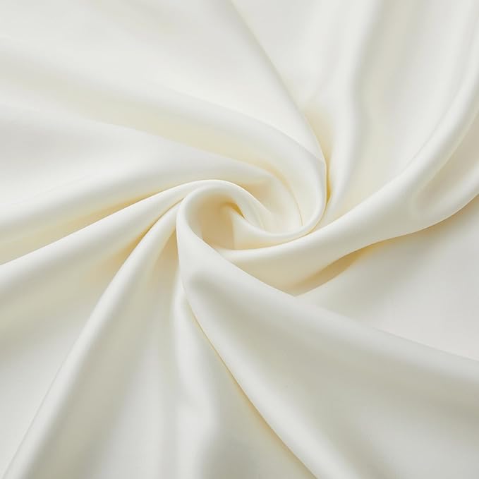 Luxury Bamboo Market | King Envelope Pillowcase Set | 100% Viscose Made from Bamboo | Organically Grown | Ultra Soft | Cooling | 2pcs [Opulent Ivory]