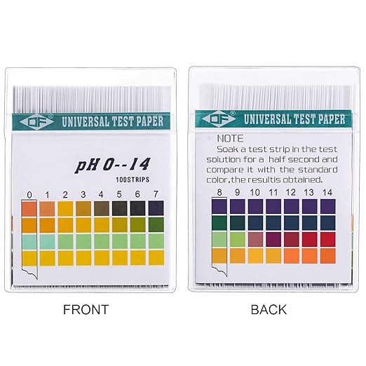 Lounsweer 800 Strips Ph Paper Test, Universal Full Range 0-14, Extensive Test Paper Litmus with Storage Case for Testing Body Acid Alkaline Ph Level Skin Care Aquariums Drinking Water