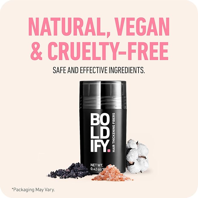 BOLDIFY Hair Fibers (28g) - Fill In Thinning and Fine Hair for an Instantly Fuller, Thicker Look - 14 Shades for Women & Men - Medium Brown