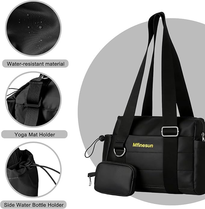 Crossbody Bags for Women, Trendy Everyday Purse Shoulder Bag, Mini Gym Bag with Wet Pocket and Coin Wallet