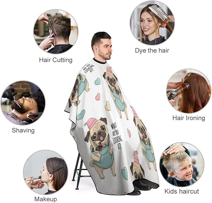 Hairdresser Cape with Neck Clasp for Coloring/Perming/Styling