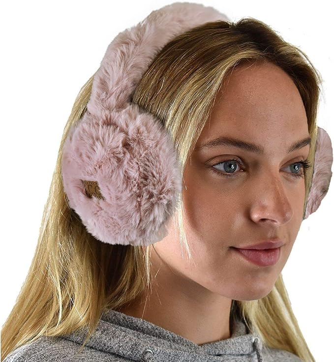 C.C Soft Winter Warm Adjustable Headband Ear Warmer Earmuffs