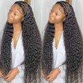 bangjazz 180% Density HD Lace Front Wigs Human Hair Deep Wave Wig 13x4 Lace Frontal Wigs Human Hair 24 Inch Curly Wigs for Black Women Pre Plucked Natural Hairline Natural Color