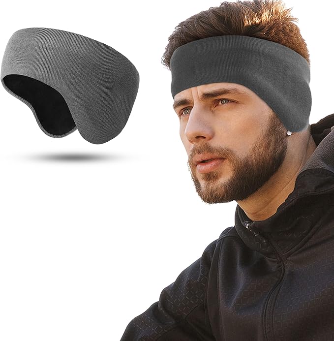 WTACTFUL Double-Layer Fleece Pro, Ear Warmers Muffs Cold Weather Winter Headband Ear Covers for Men Women Ski Running Cycling
