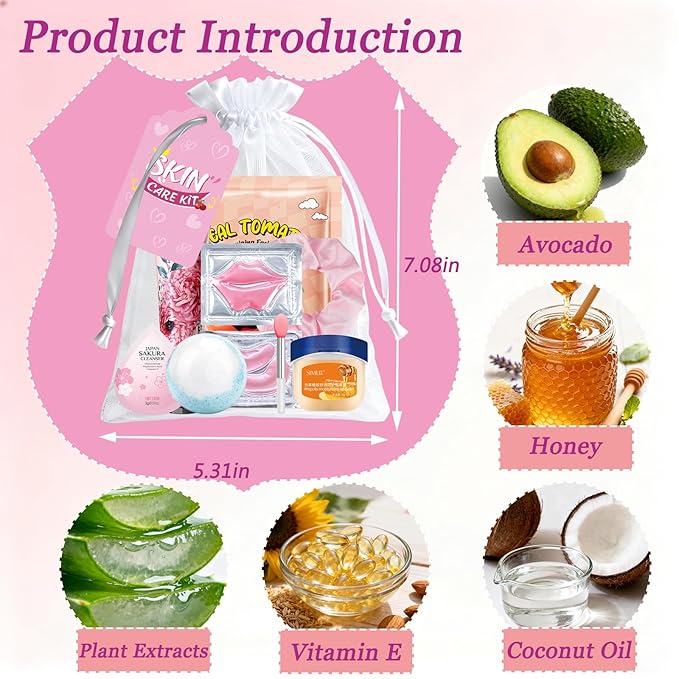 144 PCS Spa Party Supplies for Women,Spa Day Favors Essentials Include Face Masks Skincare, Lip Balm, Under Eye Patches, Foot Bath Bomb,Sleepover Party Supplies Spa Birthday Kit for Women Gift Set