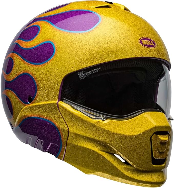 Bell Broozer Helmet (Gloss Ignite Purple/Yellow - Small)