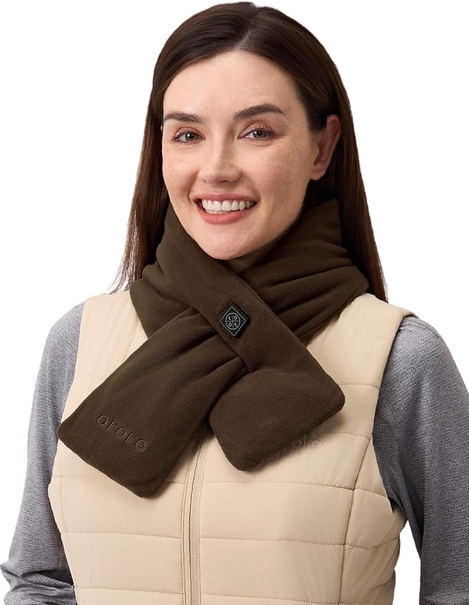ORORO Heated Scarf, Up to 12 Hours of Warmth, Heated Neck Warmer with Rechargeable Battery